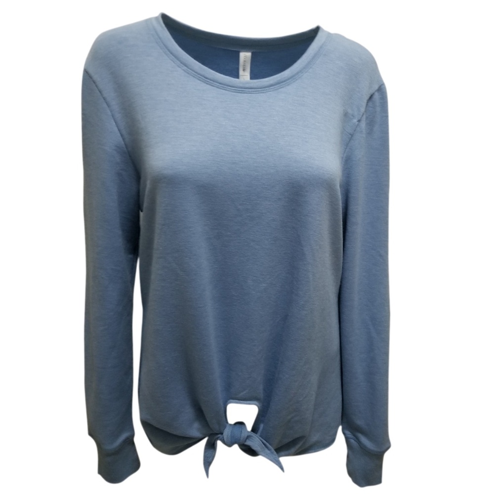 Ideology Soft Knotted Top Sweatshirt Blue